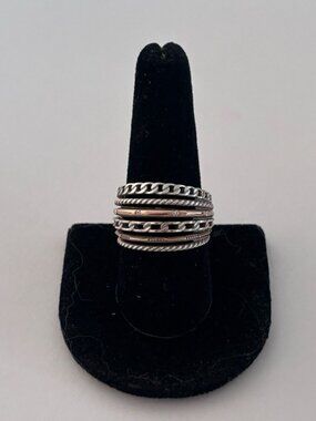 Brighton NEPTUNE’S RINGS Ring Multiple Row Size 10. Excellent Condition